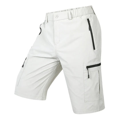 Summer Quick Dry Cargo Shorts Mens Lightweight Work Cargo Shorts Multi Pockets Waterproof Outdoor Hiking Fishing Shorts Male