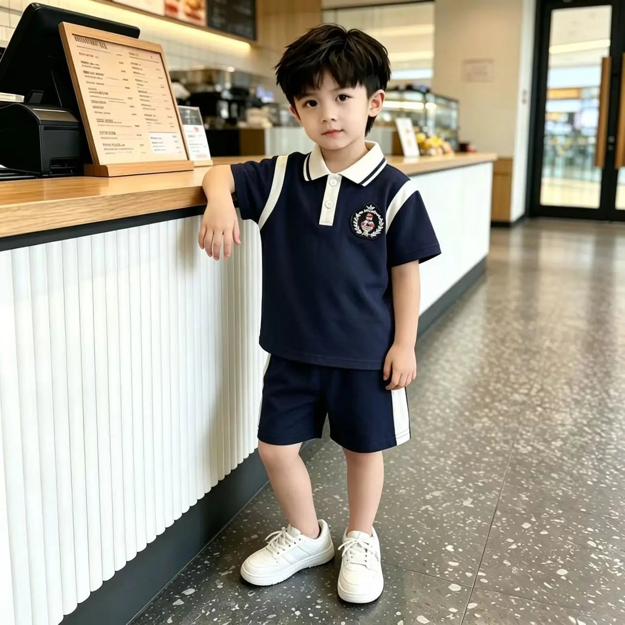 0-5Years New Baby Boys Clothes Sets Infant Kids Embroidery Labeling T Shirt Shorts 2pcs/sets Children Clothing Tracksuits Set