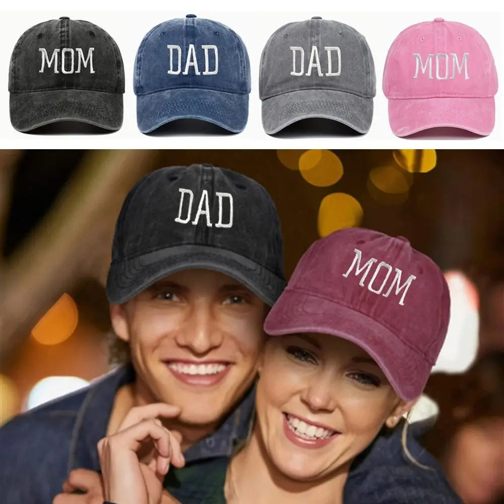 Fashion Women Men Hat Sport Visors Snapback Cap DAD MOM Embroidery Cotton Baseball Cap Sun Hat Breathable Outdoor Caps