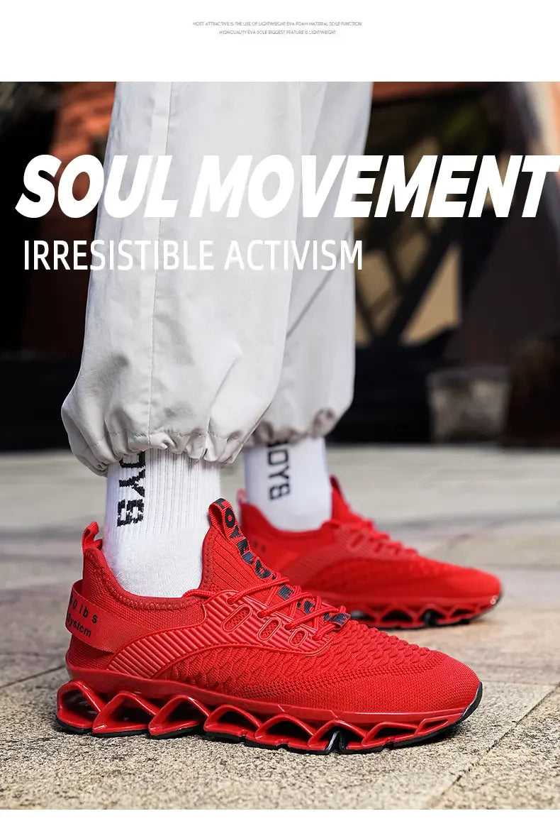 Men's Shoes Autumn Season New Soft Soled Simple Casual Sneakers Shoes Platform Mesh Breathable Lace Up Casual Running Shoes