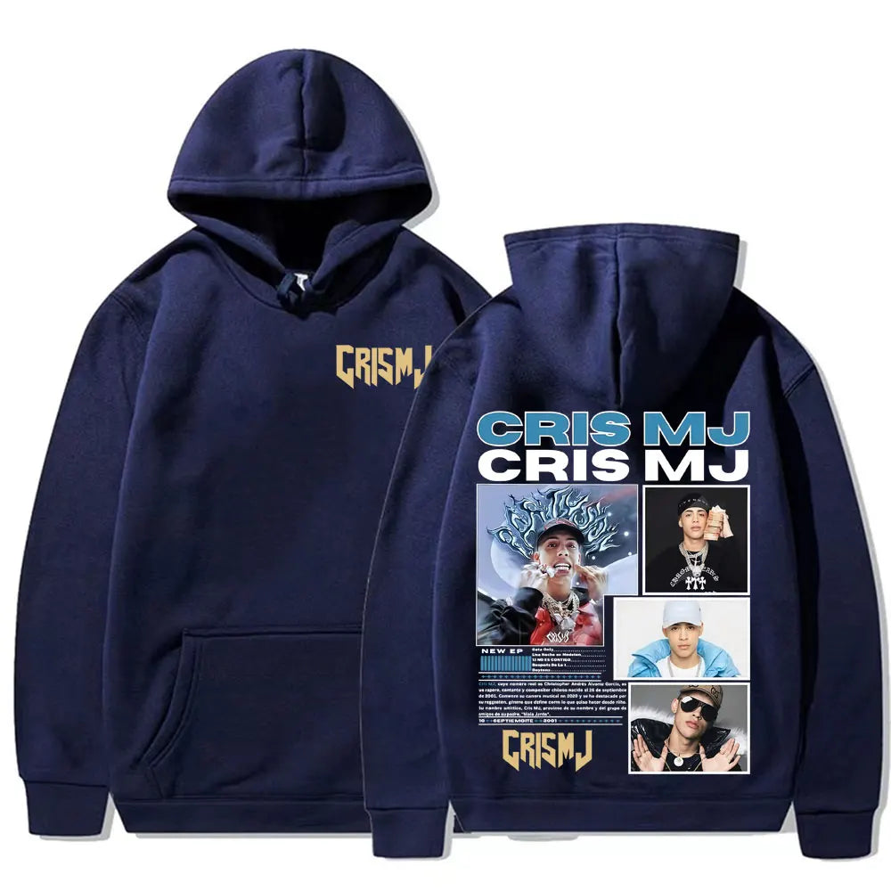 Rapper CRIS MJ Album Tour 2025 Graphic Hoodies Men's Women Fashion Hip Hop Streetwear Sweatshirts High Quality Bodywarmer Hoodie