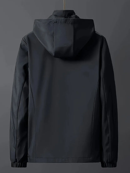 Windproof detachable hooded jacket Korean style trendy loose fashion casual men's jacket