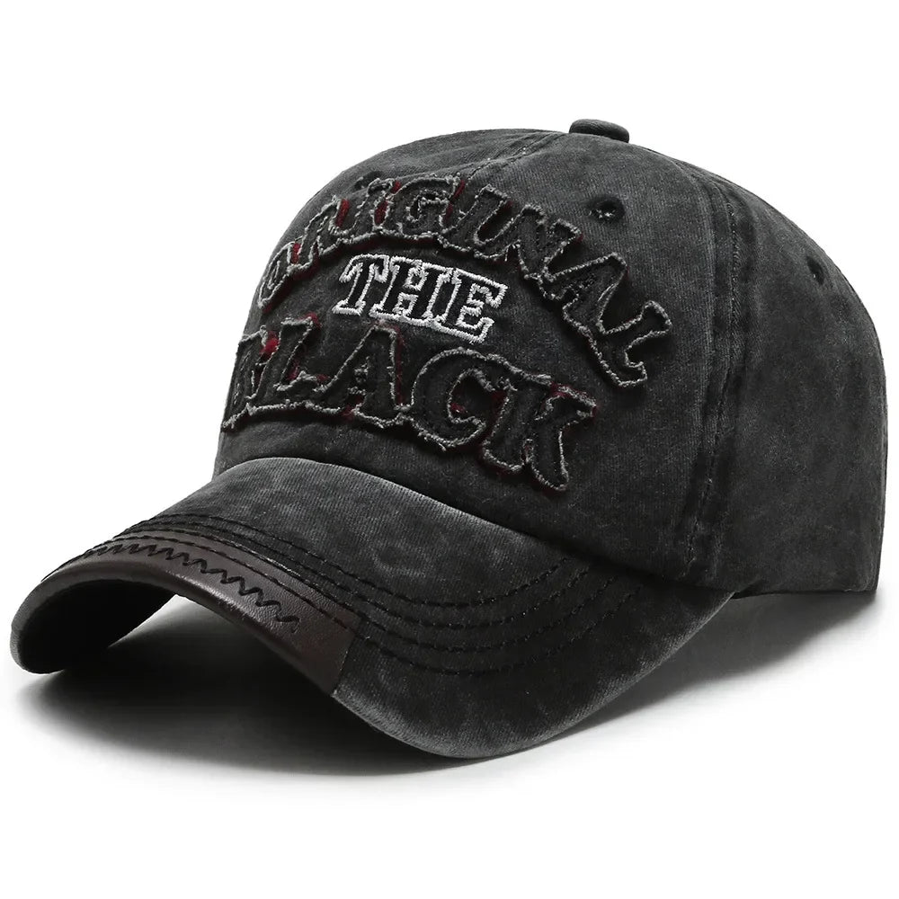 Men Retro Letter Embroidery Baseball Caps Spring Summer Women Cotton Adjustable Casual Hat Hip Hop Streetwear Sun Hats