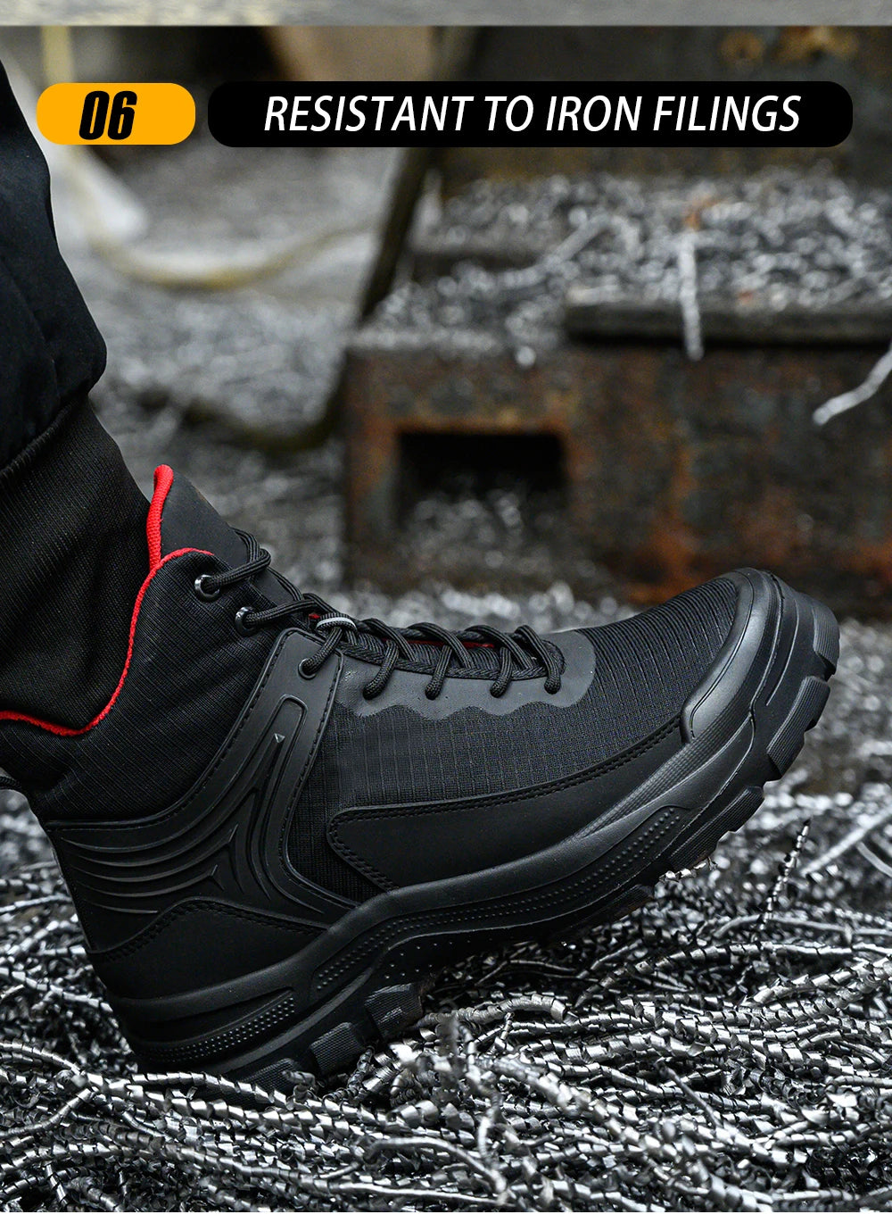New 2026 Fashion Men Work Safety Boots Anti-smashing Industrial Work Shoes Sneakers Anti-sand Boot Outdoor Ankle Male Footwear