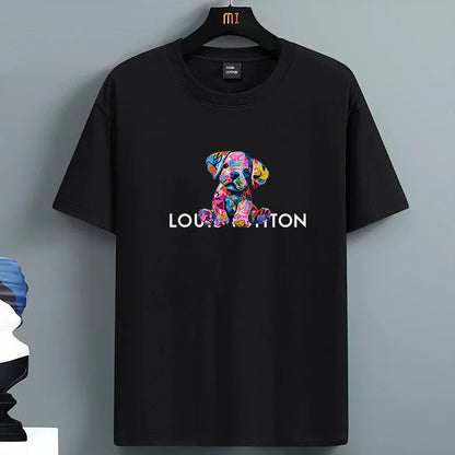 Luxury PrintT-shirts for Men High Quality 100% Cotton O-neck Short Sleeved Summer Daily Casual Sports Cool Tees City Vibe Tops