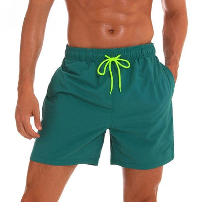 Men's Quick Dry Beach Shorts Summer Breathable Water-Resistant Effect Sports Casual Shorts Male Swimming Surfing Shorts New