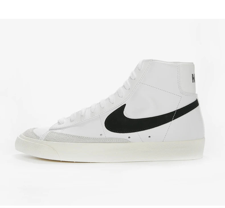 Official Authentic BLAZER MID '77 Men's and Women's Casual Comfortable Sneakers BQ6806-100