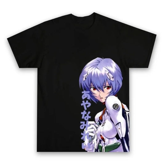 Anime Gospel Four Seasons Retro Pure Cotton Fashion Harajuku T-shirt Suitable for Men and Women Street Wear