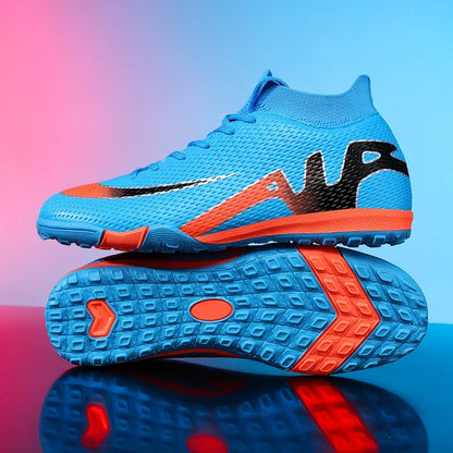 New Men Football Boots Grass Cleats High-top Non-Slip Soccer Shoes Futsal Sneakers High-quality Match Indoor Hot-selling Outdoor