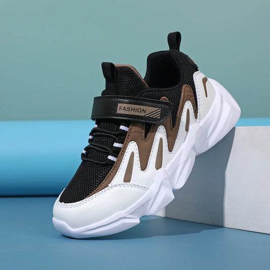 Kids Casual Boys Basketball Shoes Soft Sole Kids Shoes Non-slip Sneakers Shoes Outdoor Student's Children Sport Walking Footwear