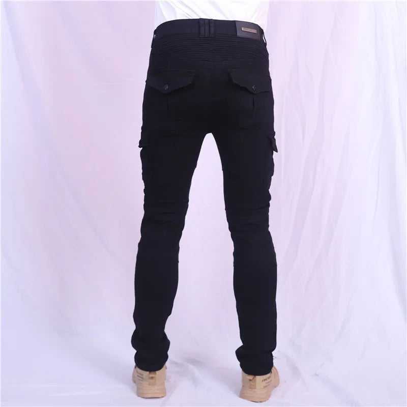 Motorcycle Jeans Pantalones Motocicleta Hombre Featherbed Jeans Standard Version Car Ride Trousers Pant Summer Riding