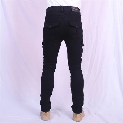 Motorcycle Jeans Pantalones Motocicleta Hombre Featherbed Jeans Standard Version Car Ride Trousers Pant Summer Riding