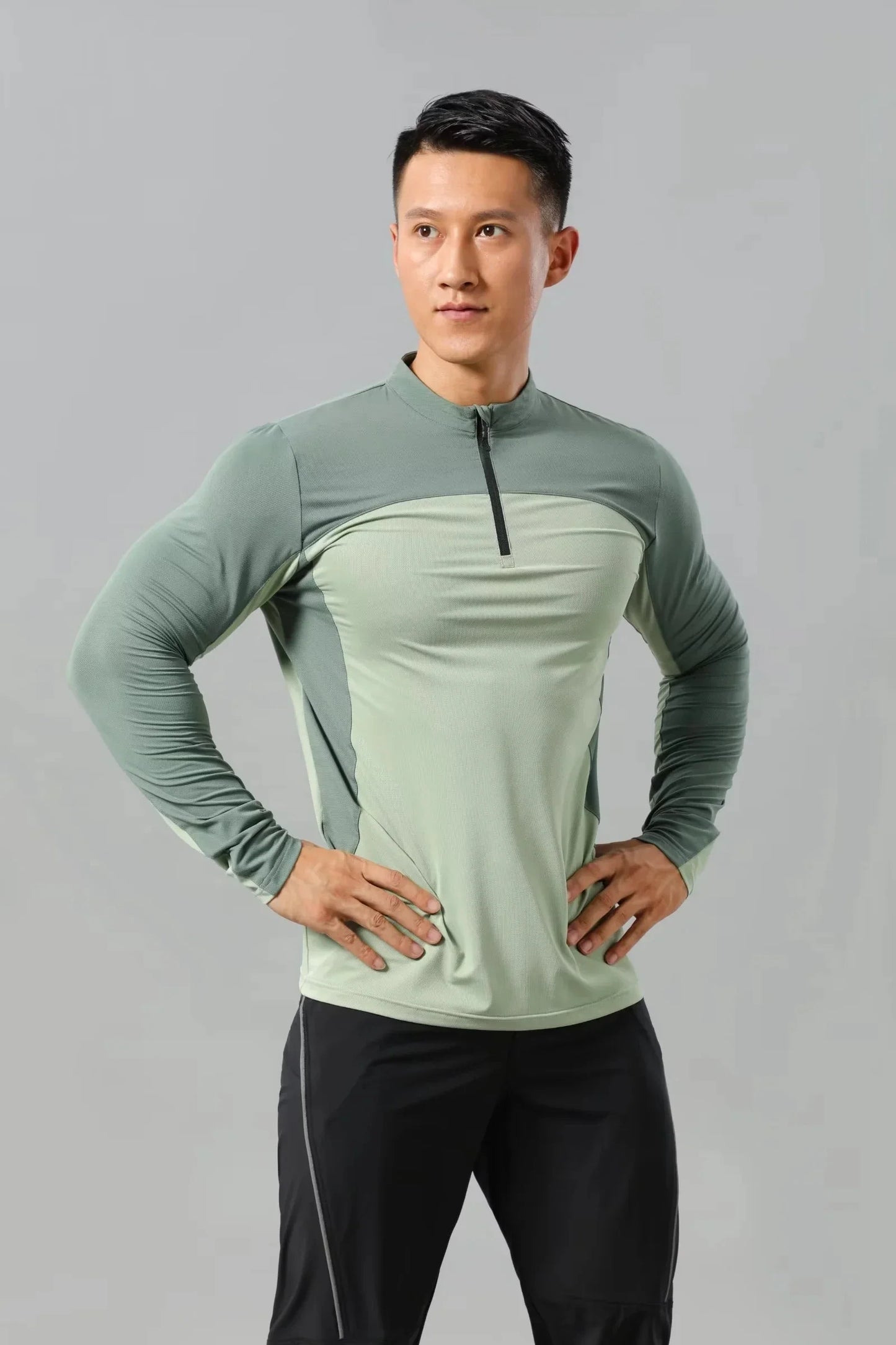 Men Athletics Top Running Shirts Long Sleeve Mens Basketball Sports Gym Fitness Guys T Shirt Clothing Quick Drying Breathable