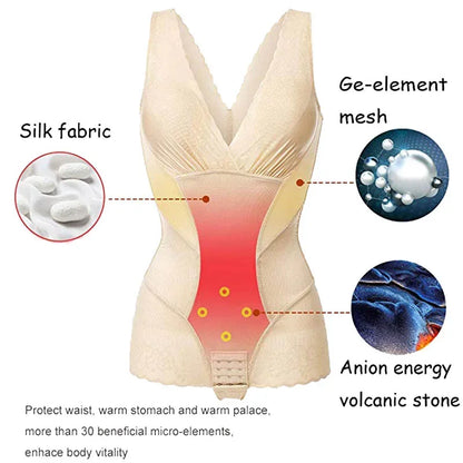 Women Bodysuits Shapewear Control Waist Trainer Body Shaper Slimming Underwear Tummy Trimmer Postpartum Rompers Butt Lifter