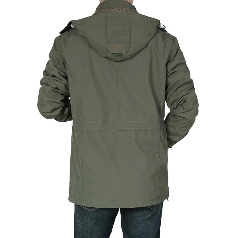 2024 Business Casual Jackets Man Sports Coat Spring Windproof Hooded Jackets Quick Drying Lightweight Outdoor Climbing Outwear