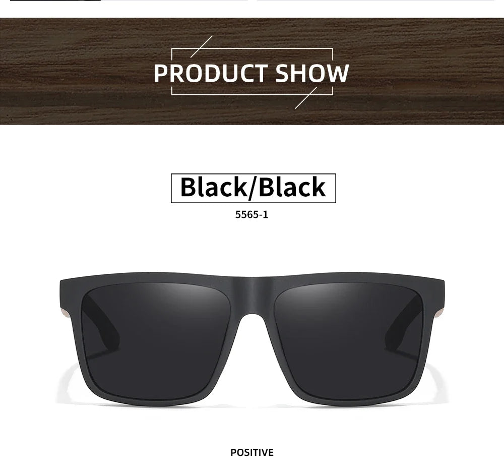 New Arrivals Black Wooden Polarized Sunglasses for Men Bamboo Sunglasses Red UV400 Lenses Fashion Driving Shades S5565
