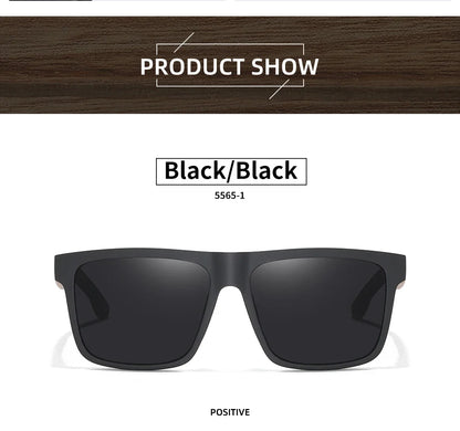 New Arrivals Black Wooden Polarized Sunglasses for Men Bamboo Sunglasses Red UV400 Lenses Fashion Driving Shades S5565