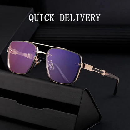 Retro Square Sunglasses For Men Sunscreen Vintage Sunglasses Women Trendy And Fashionable Fashion Glasses Gafas De Sol Hombre
