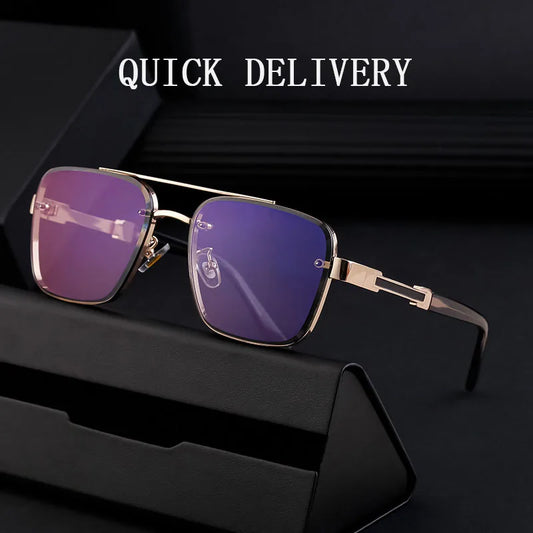 Retro Square Sunglasses For Men Sunscreen Vintage Sunglasses Women Trendy And Fashionable Fashion Glasses Gafas De Sol Hombre