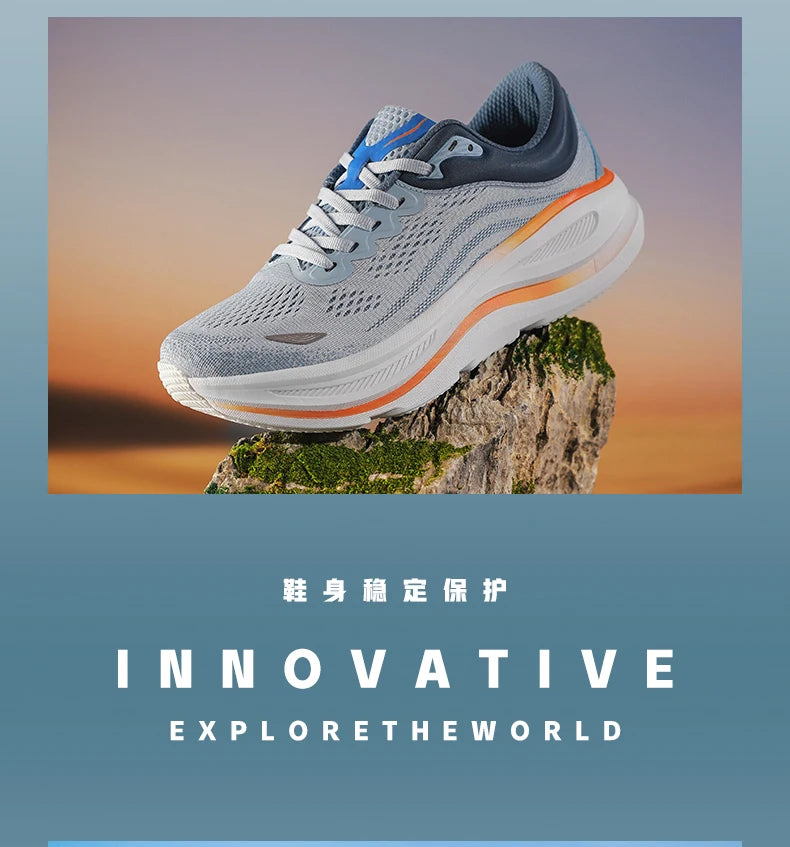 Fashionable Casual Men's Sneakers Non-Slip Wear-Resistant Air Cushion Sneakers Outdoor Lightweight Breathable Mesh Running Shoes