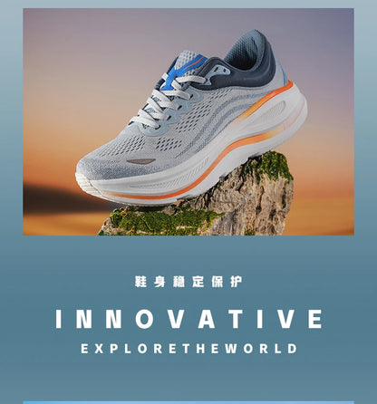 Fashionable Casual Men's Sneakers Non-Slip Wear-Resistant Air Cushion Sneakers Outdoor Lightweight Breathable Mesh Running Shoes