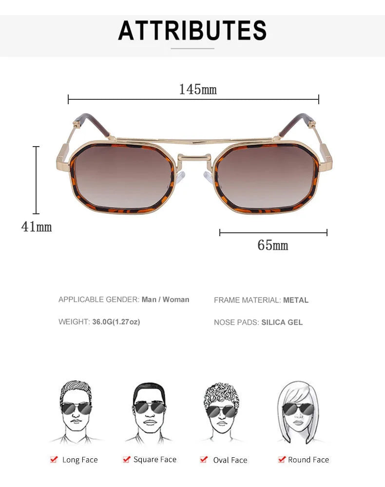 Square Punk Sunglasses For Men Luxury Vintage Steampunk Sunglasses Women Trendy Fashion Glasses Dropshipping Gafas De Sol Hombre