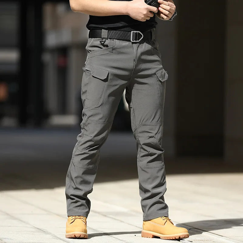 Men City Military Tactical Pants Combat Cargo Trousers Multi-pocket Waterproof Wear-resistant Casual Training Overalls Clothing