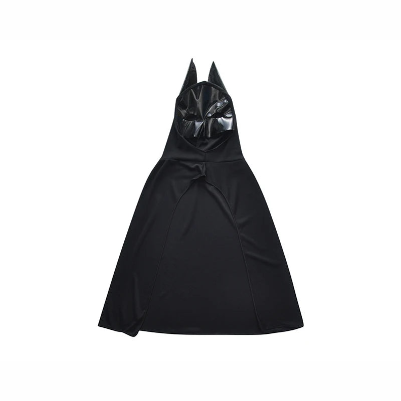 Superhero Bat Cosplay Costume Set Kids Boys Bruce Muscle Suit Tops Pants with Mask Cloak Children Halloween Carnival Party Coth