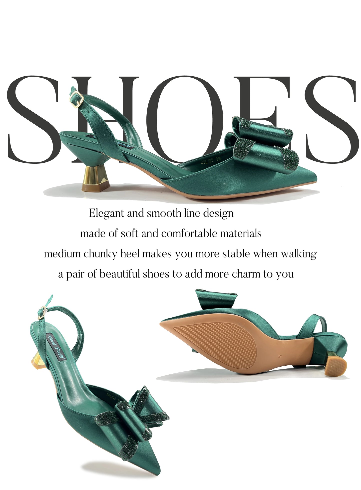 Queena Yan 2025 Newst Italian Butter-fly Design Party Wedding Pointed Toe Slingback Sandals with Bag Set in Sky Blue Color