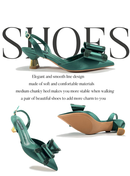 Italian Design High Quality Elegant Butter-fly Design Decoration Peach Color Party Wedding Women Shoes and Bag