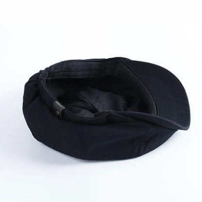 British Style Newsboy Men Cotton Ascot Dad Khaki Male Spring Autumn Vintage Brand Octagonal Flat
