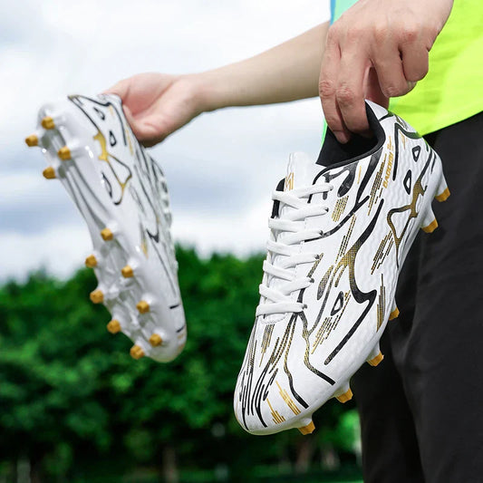New Men Football Boots TF Sport Training Soccer Shoes Kids Ultralight Breathable Professional Sneakers Unisex Grass Cleats Match