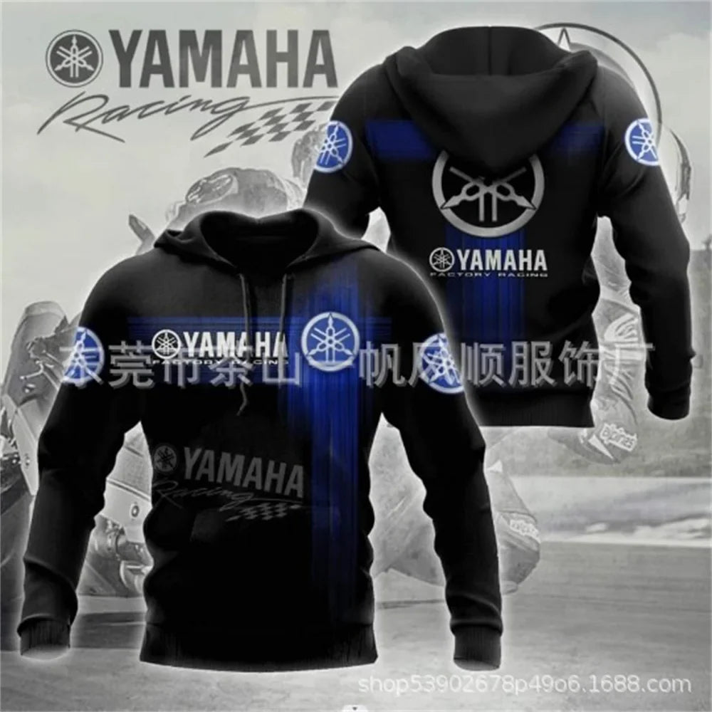 2025 Yamaha Fashion Casual Zipper Hoodie Top 3D Printed Hot Selling Men's and Women's Spring and Autumn Hoodies