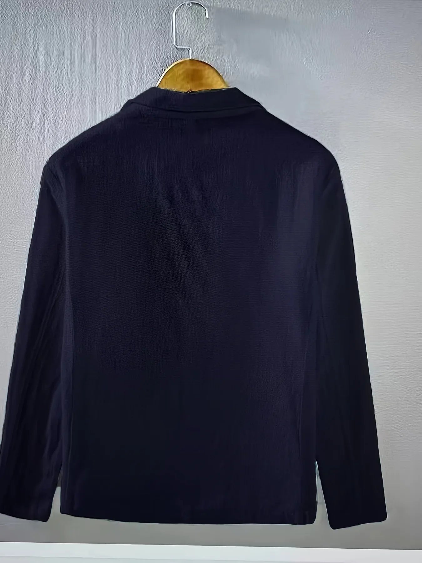 Men's Casual Suit Single-layer Jacket Solid Color Cotton And Linen Casual Fashion Men's Top