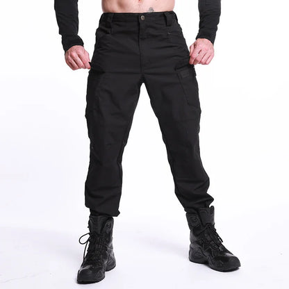 Men New Tactical Pants Multiple Pockets Waterproof Abrasion Resistant Cargo Trousers Outdoors Hiking Climbing Training Pant