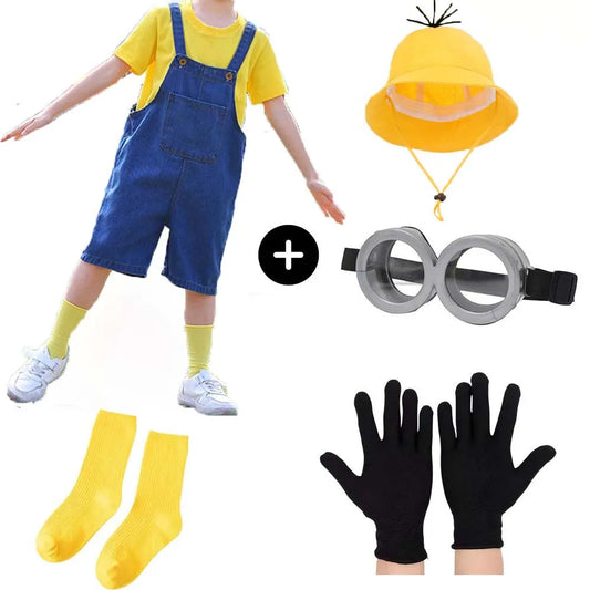 Halloween Minion Boys Girls COS Anime Performance Costumes Festival Fashion Shows Cosplay Complete Summer Beach Party Disguise