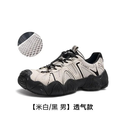 Hiking Shoes Breathable Mesh Casual Sports Shoes for Men Trekking Shoes Anti-slip and Shock Absorption 2025 New