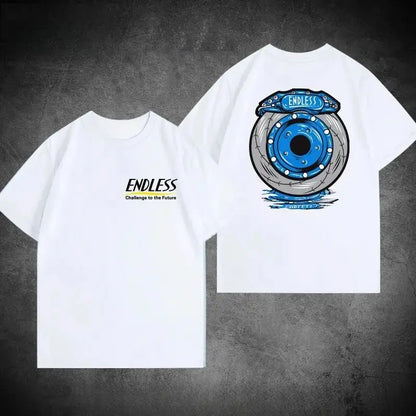 New JDM Modified Car Endless Brake T-shirt Breathable Sweat Absorption Short-sleeved Men's and Women's T-shirt Motorcycle Tee