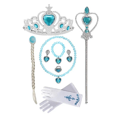 Elsa Girl Dresses Princess Costume Children's Sequin Fantasy Children's Cosplay Queen Clothes Halloween Carnival Party Dresses