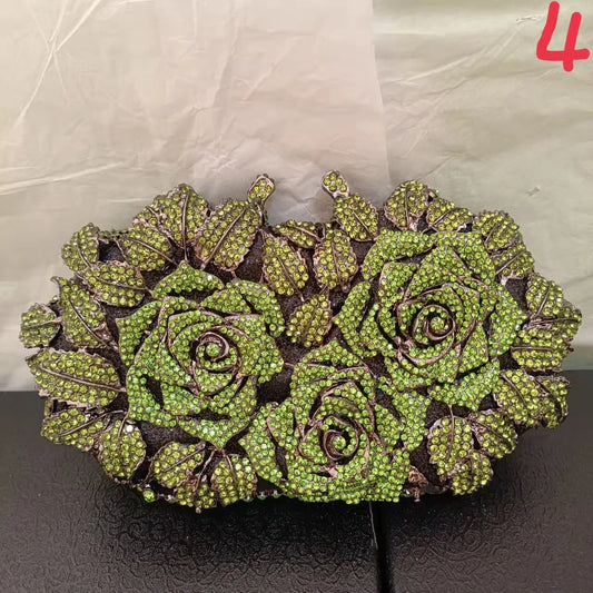 Golden Silver Color Stones Money Clutch Bag Women Crystal Clutches Bridal Handbags Wedding Party Cocktail Minaudiere Bag Purse