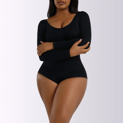 Sexy Women's Clothing Autumn/winter Long Sleeve Shapewear Tummy Control Bodycon Dress