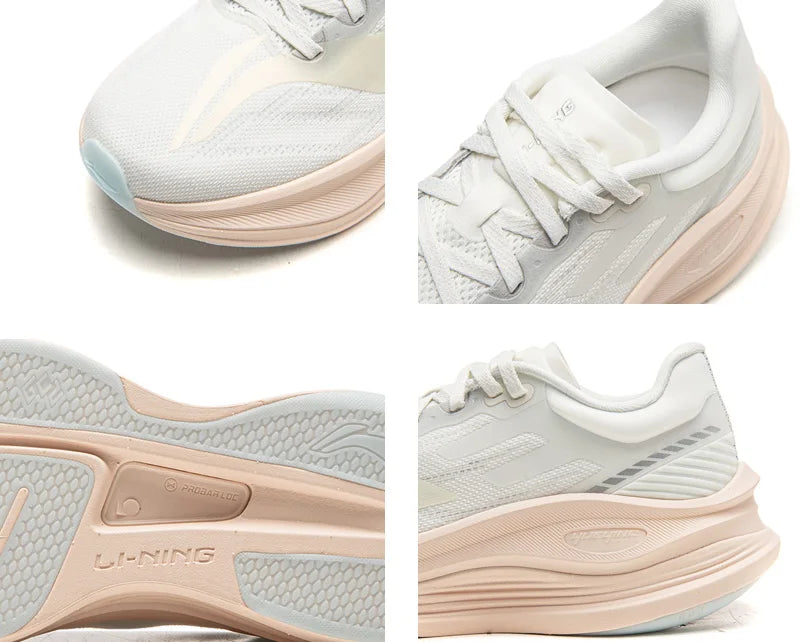Women's YUEYING 5 PRO Optimized Cushion Running Shoes with Wide Toe Box SUPER BOOM LiNing Reflective Sneakers ARHW002