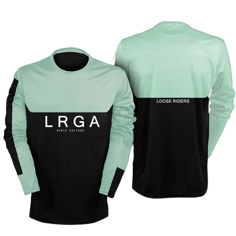 Loose rider road sport summer downhill outdoor long sleeve sweat sweat fast dry motocross downhill men mountain bike shirt