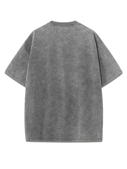 New York Brooklyn Letter Printed Washed T-Shirts Women Cotton Tops Comfortable Distressed O-Neck T Shirts Summer Womans Clothes