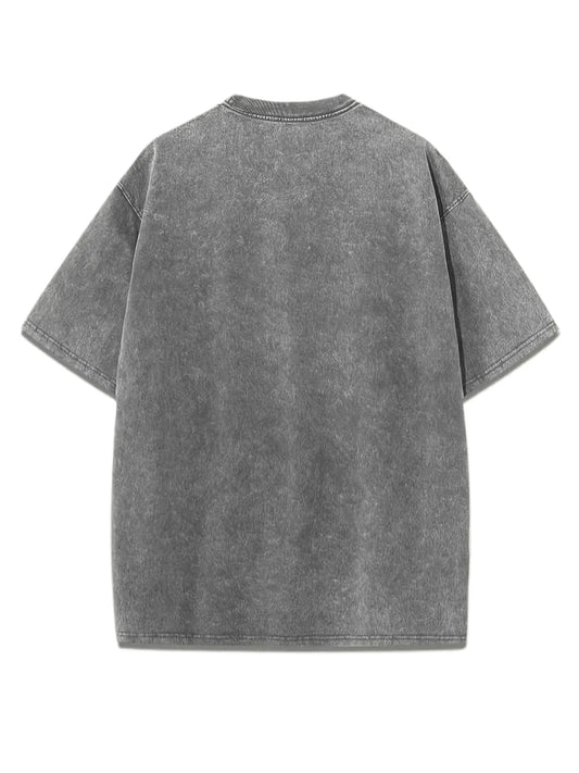 New York Brooklyn Letter Printed Washed T-Shirts Women Cotton Tops Comfortable Distressed O-Neck T Shirts Summer Womans Clothes