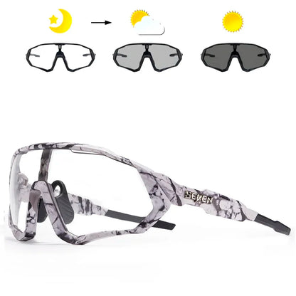 Photochromic Cycling Glasses Bicycle for Outdoor Sports Sunglasses MTB Road Goggles Bike Eyewear Men Women Cycl Equipment