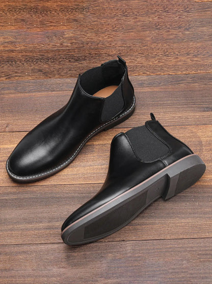40~46 Chelsea Boots Men 2024 Brand Comfortable Fashion Leather Men Boots