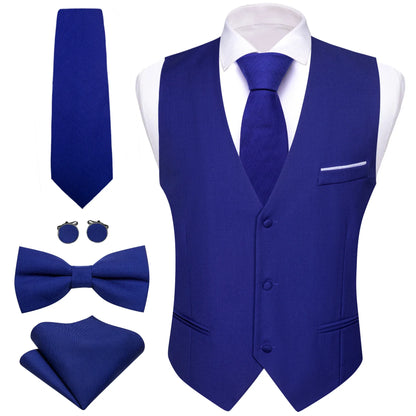 Men's 5-Piece Suit Set Vest/ tie/ bow tie/pocket handkerchief/cufflinks Complete set of formal and wedding accessories  Business