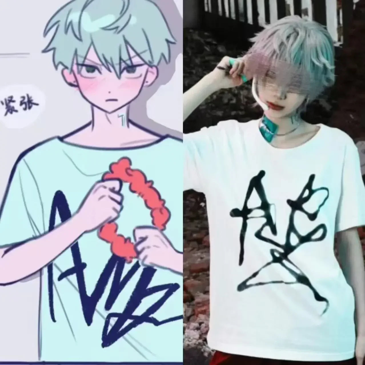 Alien Stage Tshirt Women Designer Manga Top Girl Streetwear Y2k 2000s Clothing