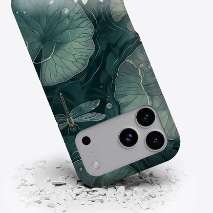 Lotus & Dragonfly Pond for Magnetic Phone Case for IPhone 17 16 15 14 13 Pro Max Plus Single Double-layer Tough Case
